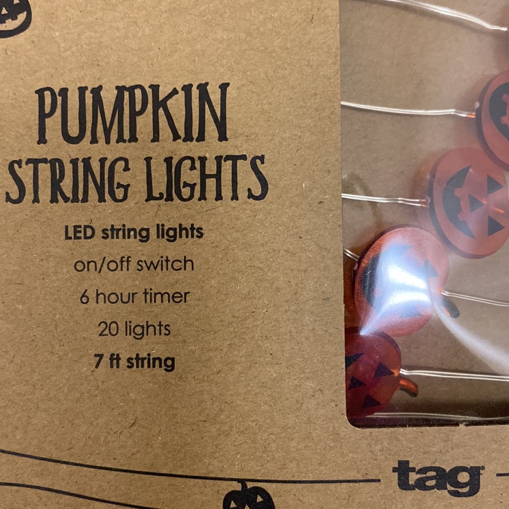 Tag Pumpkin String Lights - Picture 2 of 4